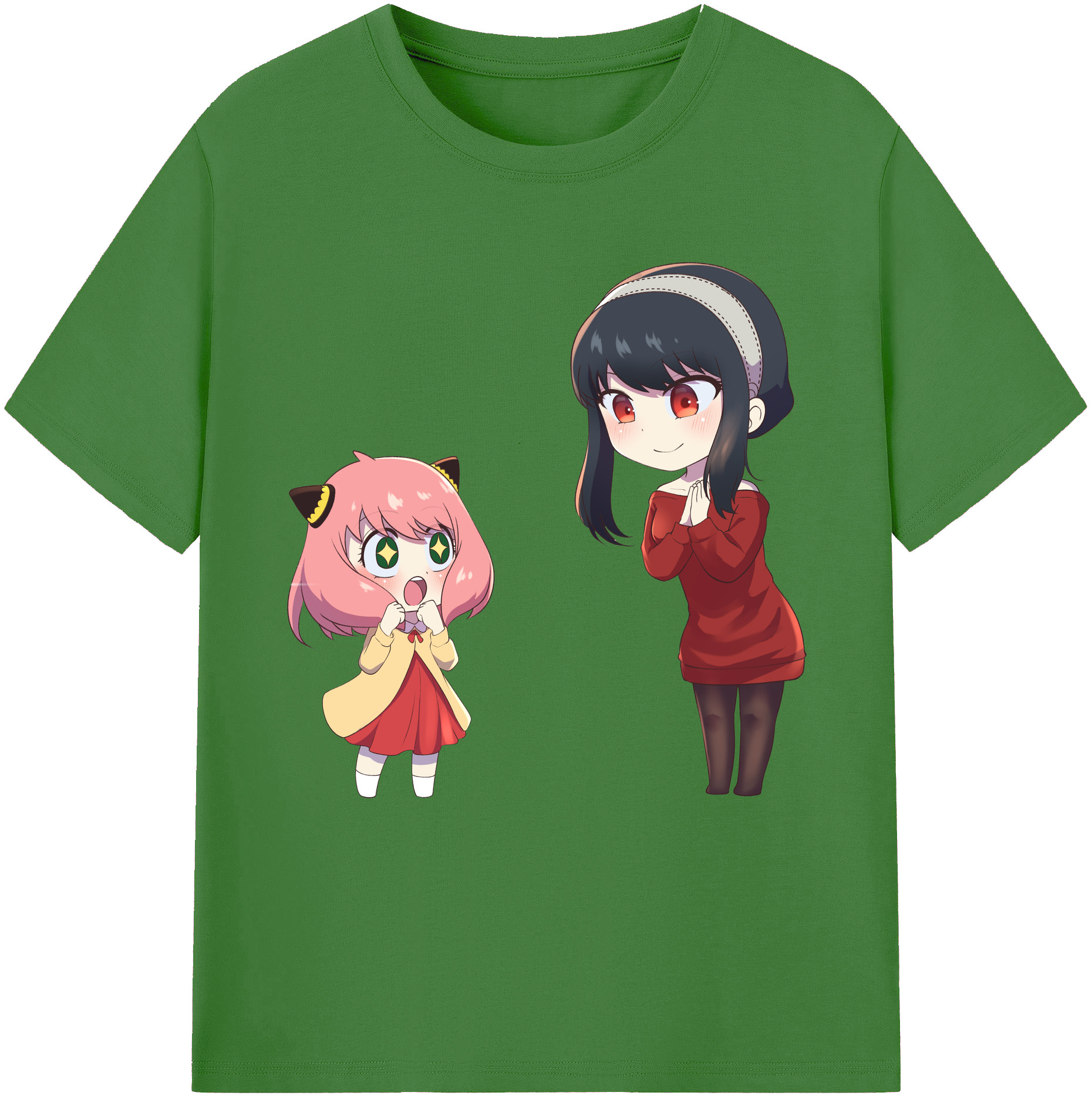 （画像用） SPY×FAMILY间谍家家酒 レディースカジュアルプリントTシャツ（綿100％）